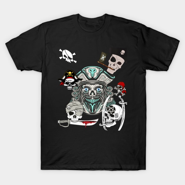 Pirate Skull T-Shirt by Royalswisss